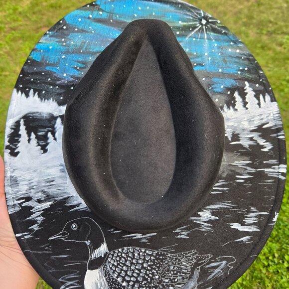 Handpainted Northern Lights Loon Glows in Dark main image 6